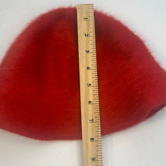 Marshall Field & Company women's France VTG red rabbit hair and wool bucket hat - Picture 5 of 6